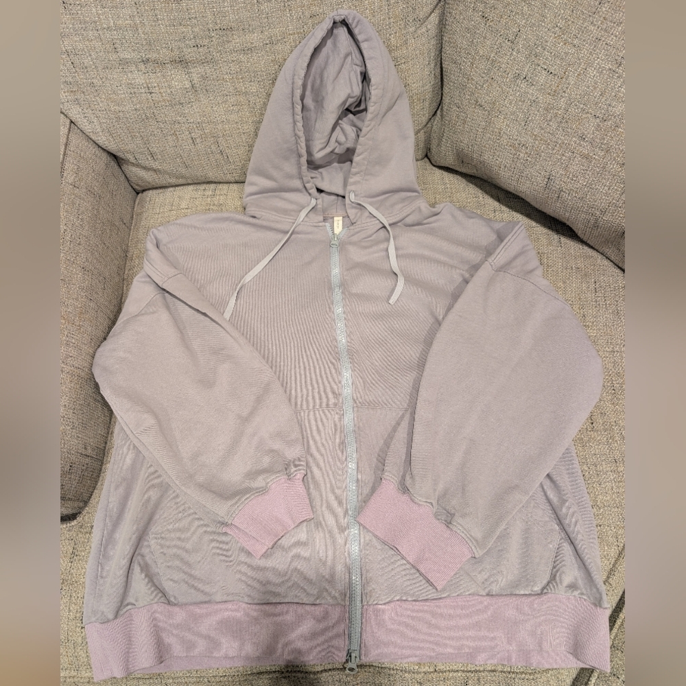 NAP Oversized Zip Up Lavendar 🪻Hoodie XL - Picture 5 of 9